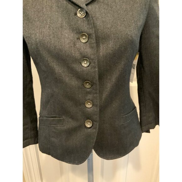 Rag & Bone Gray Wool Blend Blazer W/ 3/4 Sleeves, Size 2 (US) - Picture 3 of 7